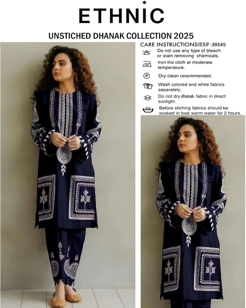 ETHNiC Dhanak Embroided 2 piece D-003