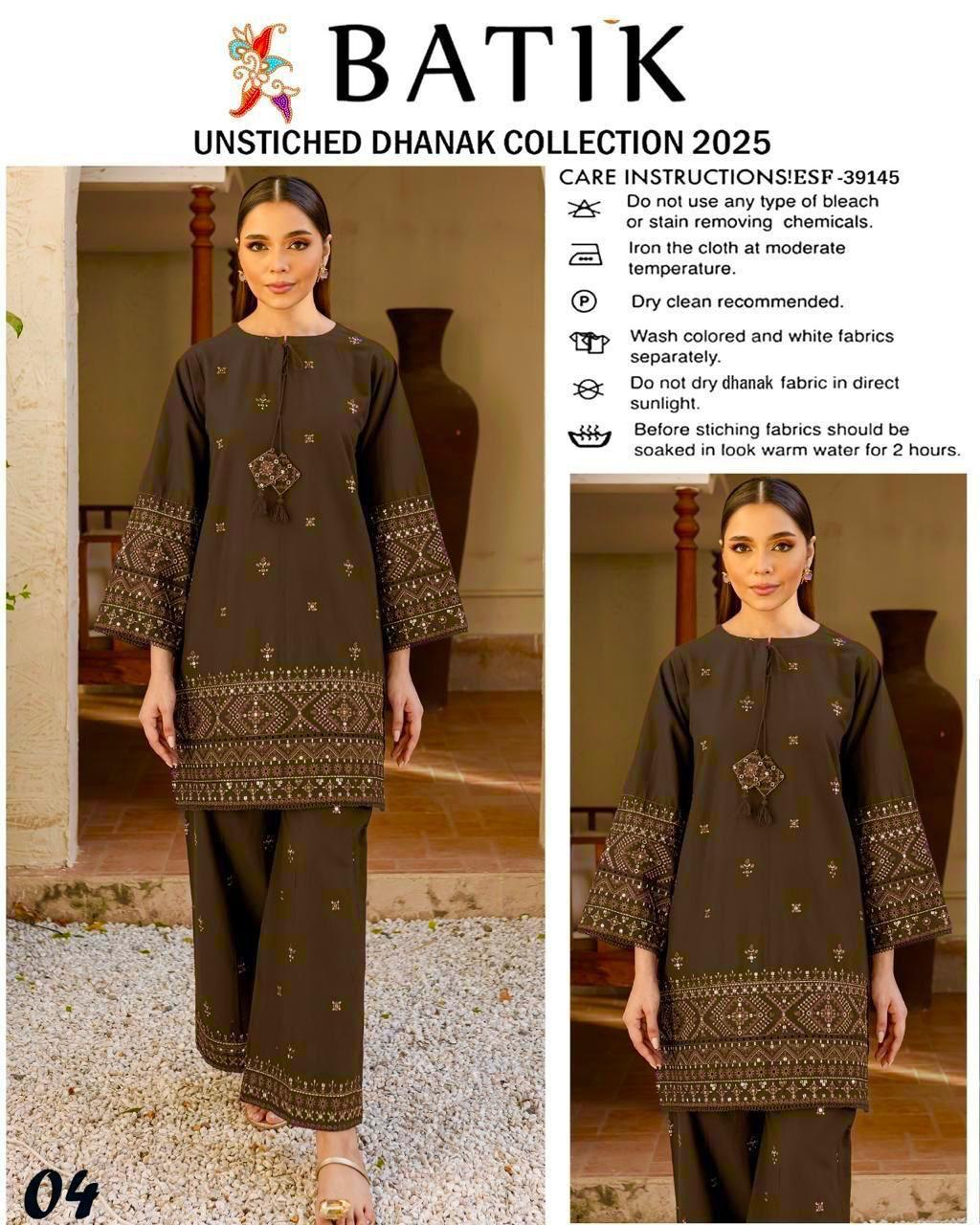 BATIK Dhanak Embroided 2 piece D-003