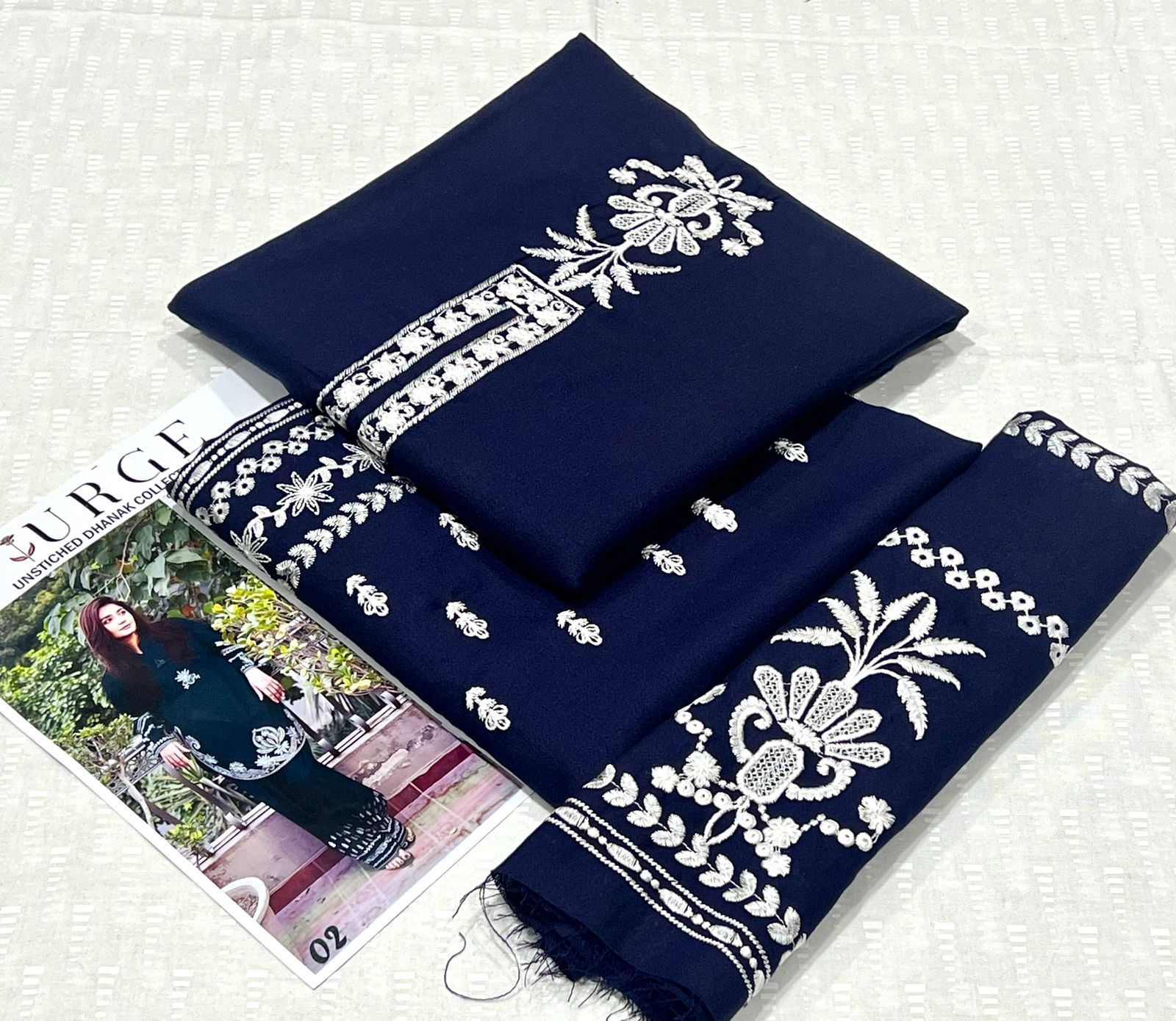 URGE Dhanak Embroided 2 piece D-006