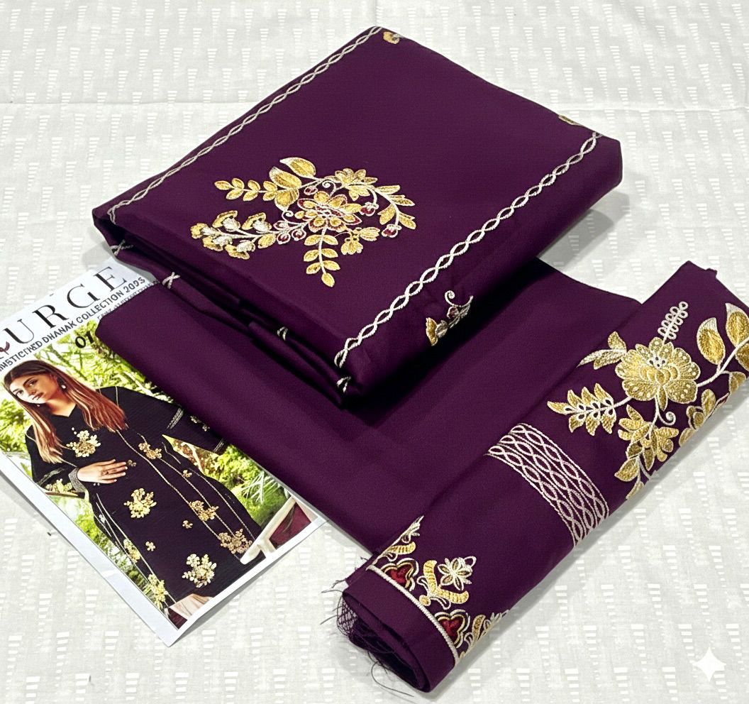 URGE Dhanak Embroided 2 piece D-007