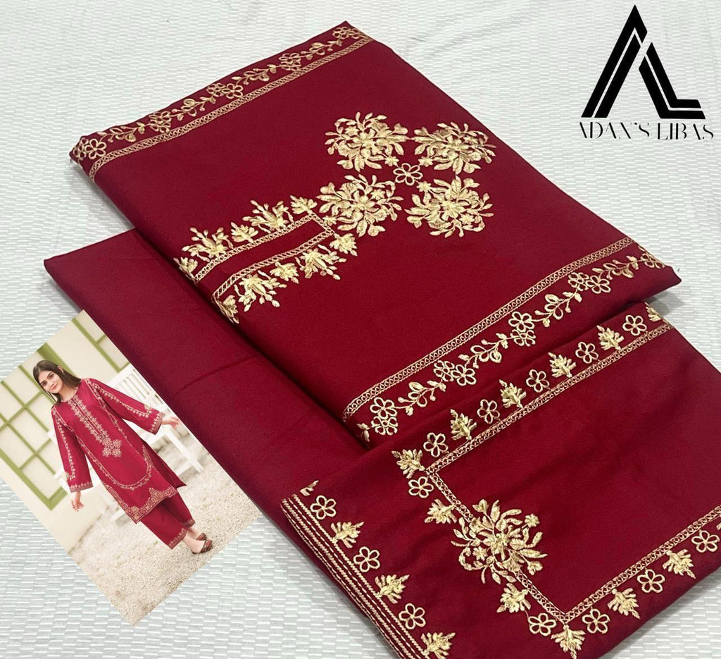 URGE Dhanak Embroided 2 piece D-001