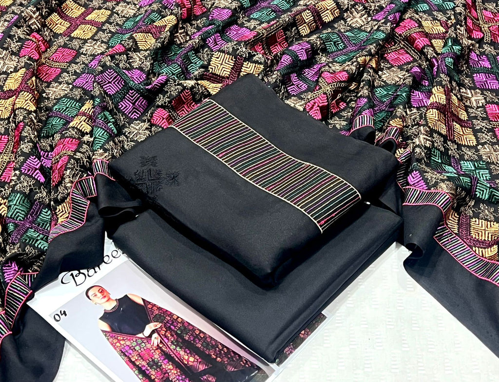 Bareeze Dhanak Embroidered 3piece D-002