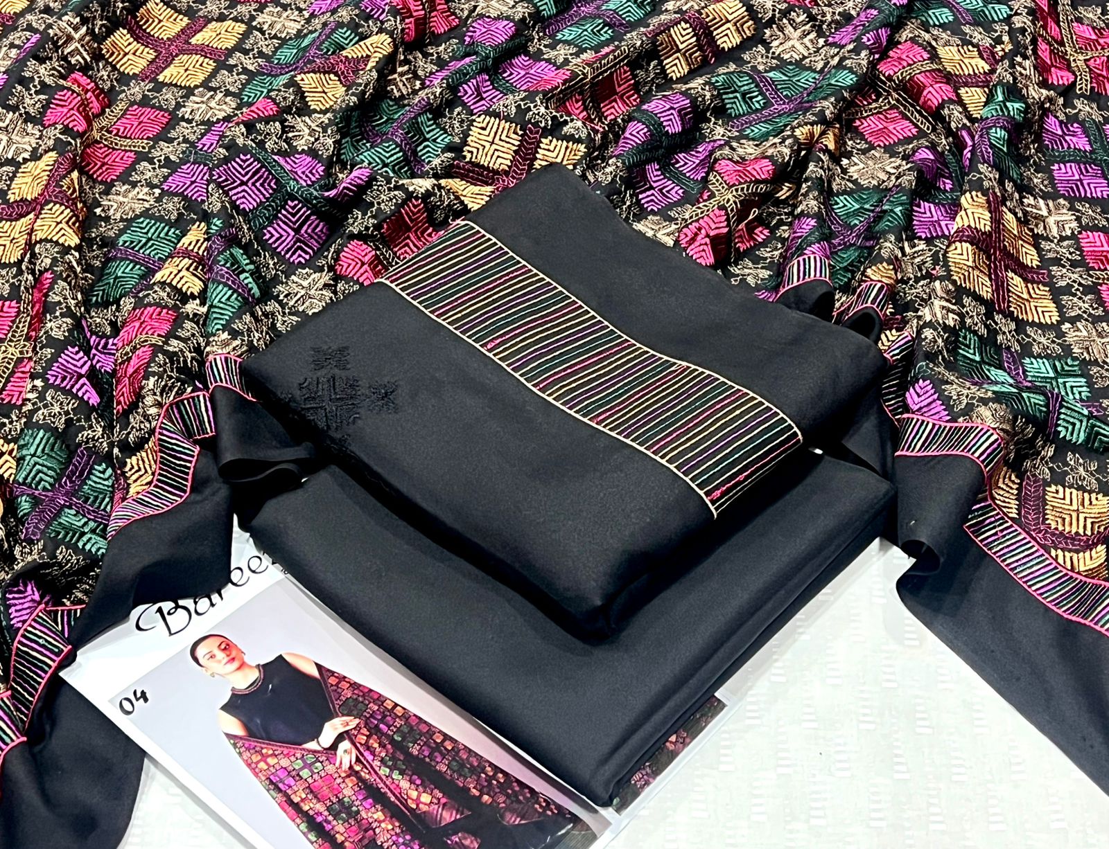 Bareeze Dhanak Embroidered 3piece D-002