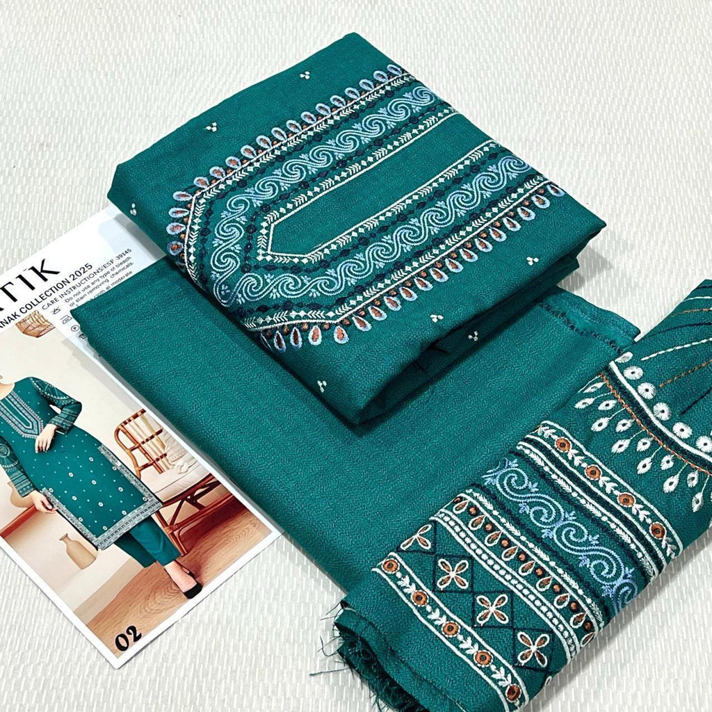 BATIK Dhanak Embroided 2 piece D-001