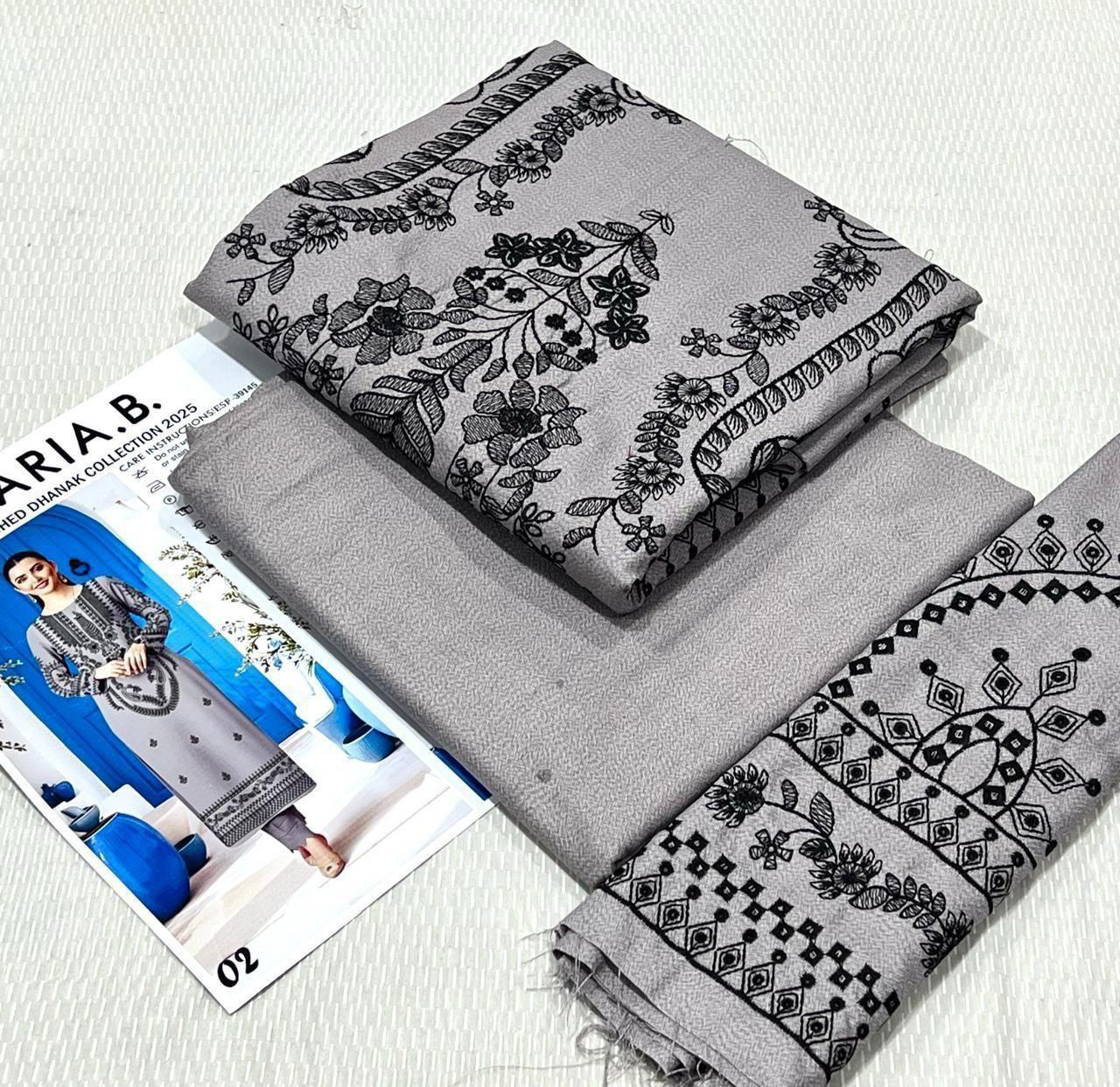 MARIA.B.  Dhanak Embroided 2 piece D-001