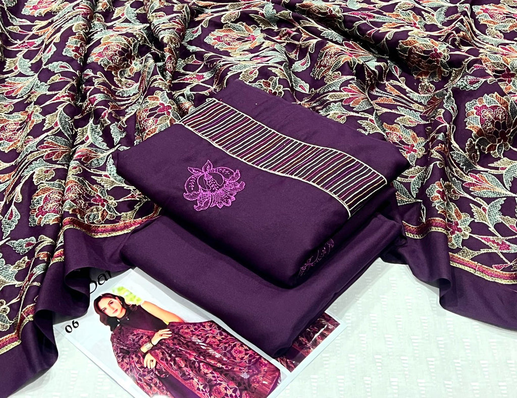 Bareeze Dhanak Embroidered 3piece D-005