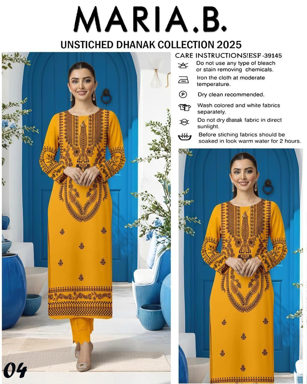 MARIA.B. Dhanak Embroided 2 piece D-002