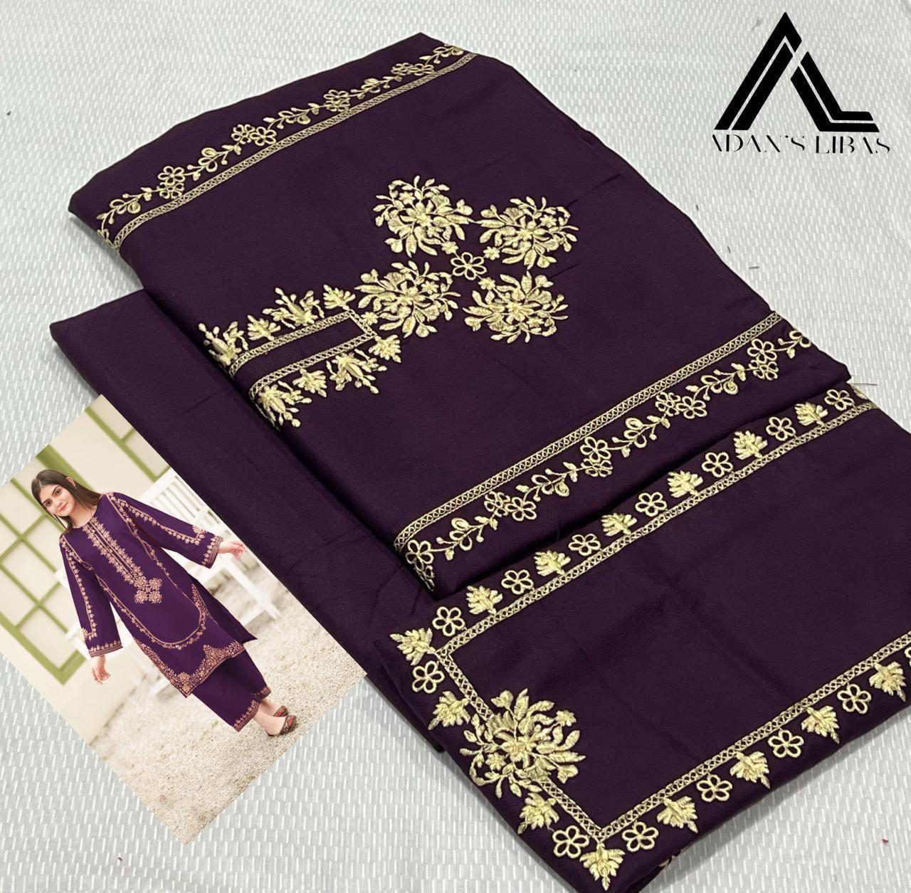 URGE Dhanak Embroided 2 piece D-003