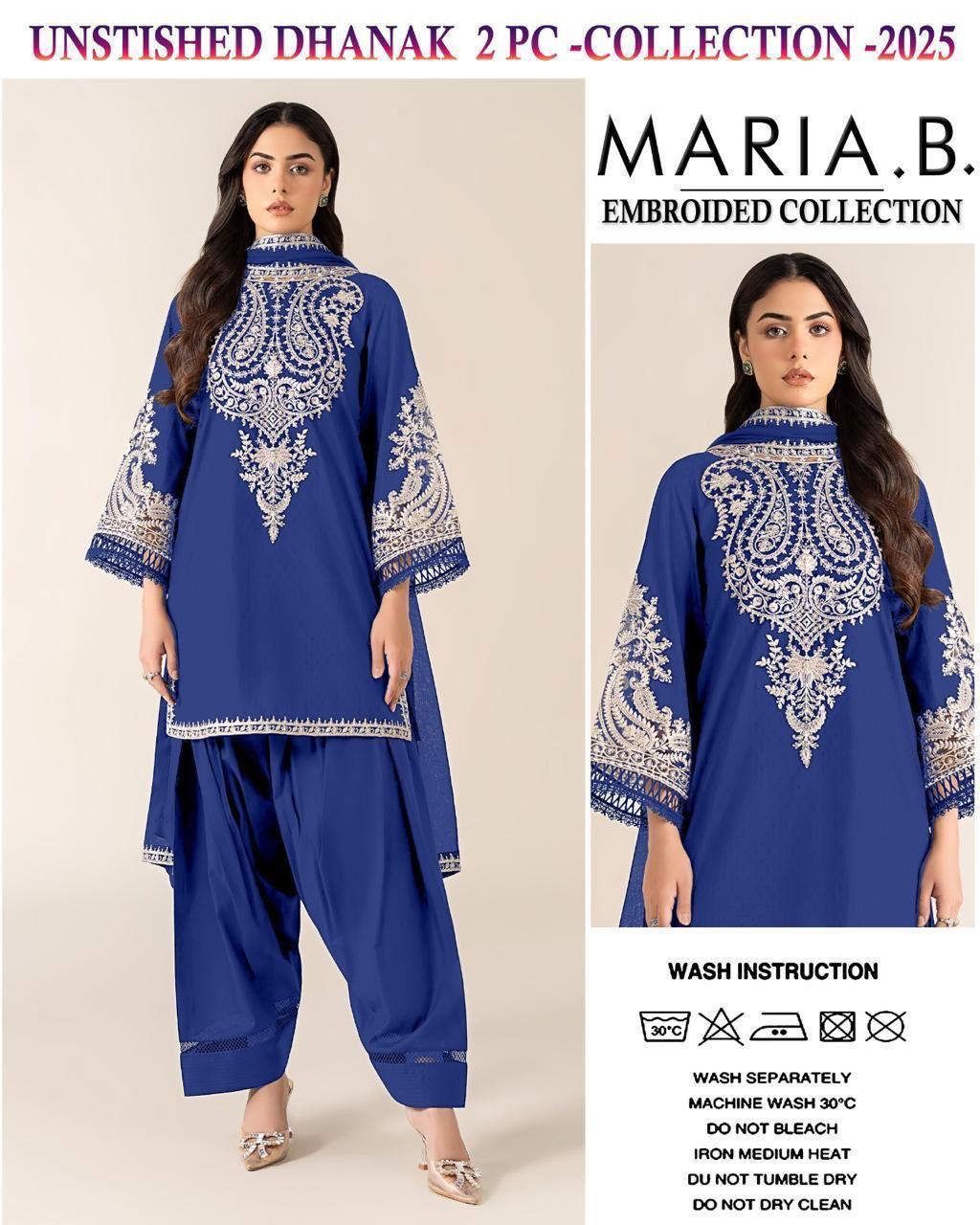 MARIA.B. Dhanak Embroided 2 piece D-003