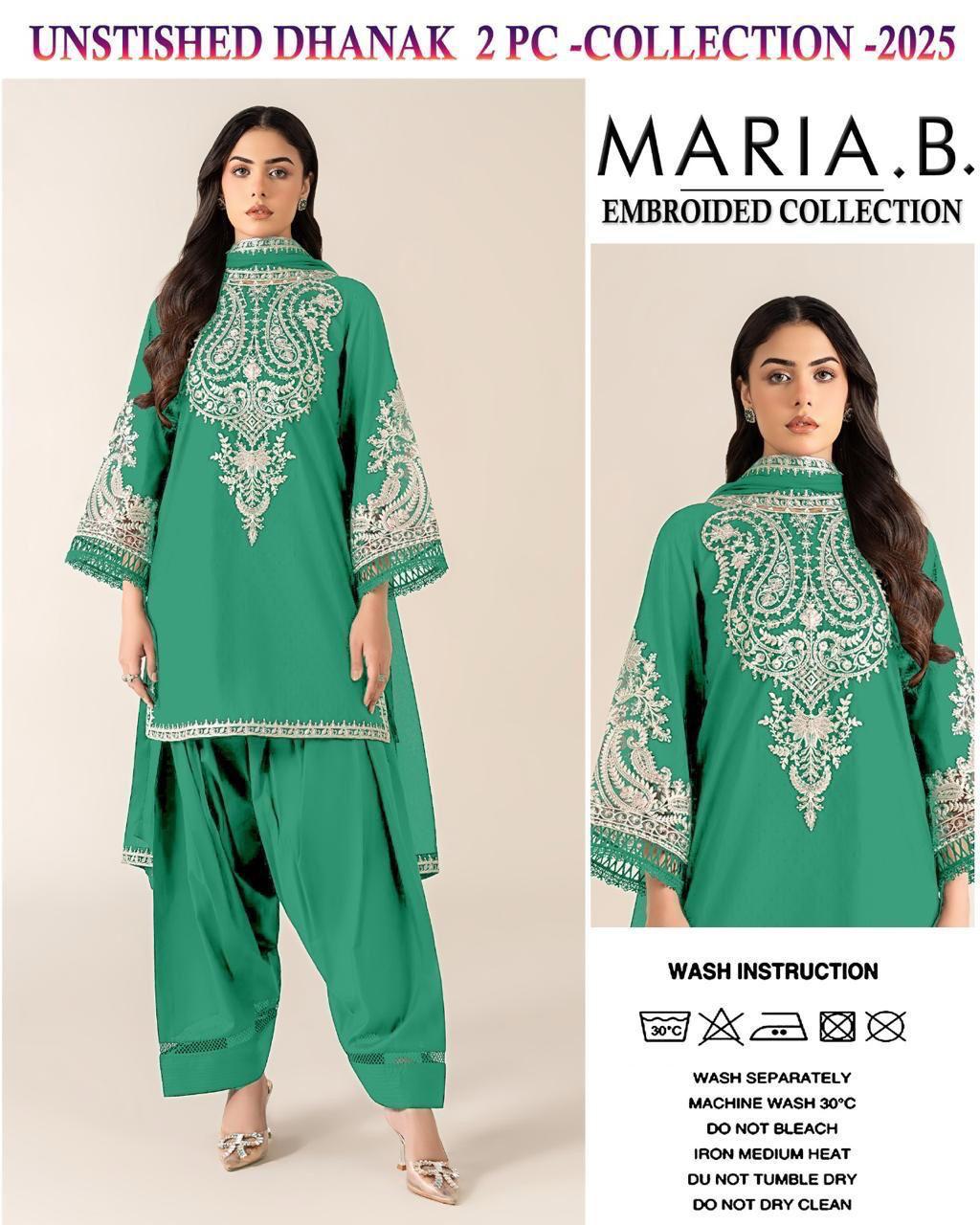 MARIA.B. Dhanak Embroided 2 piece D-004