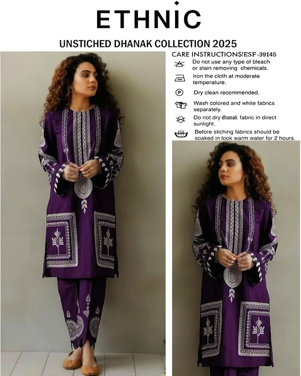 ETHNiC Dhanak Embroided 2 piece D-001