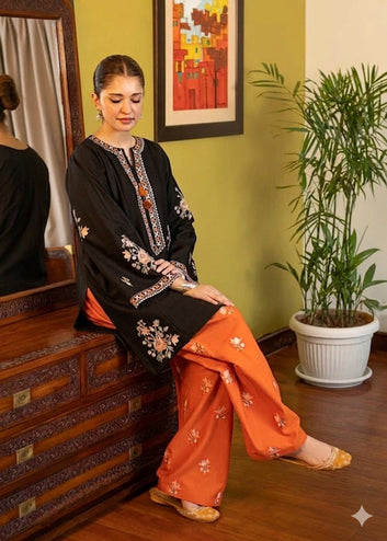 Grace W992-Lawn Embroidered 2pc  (001)